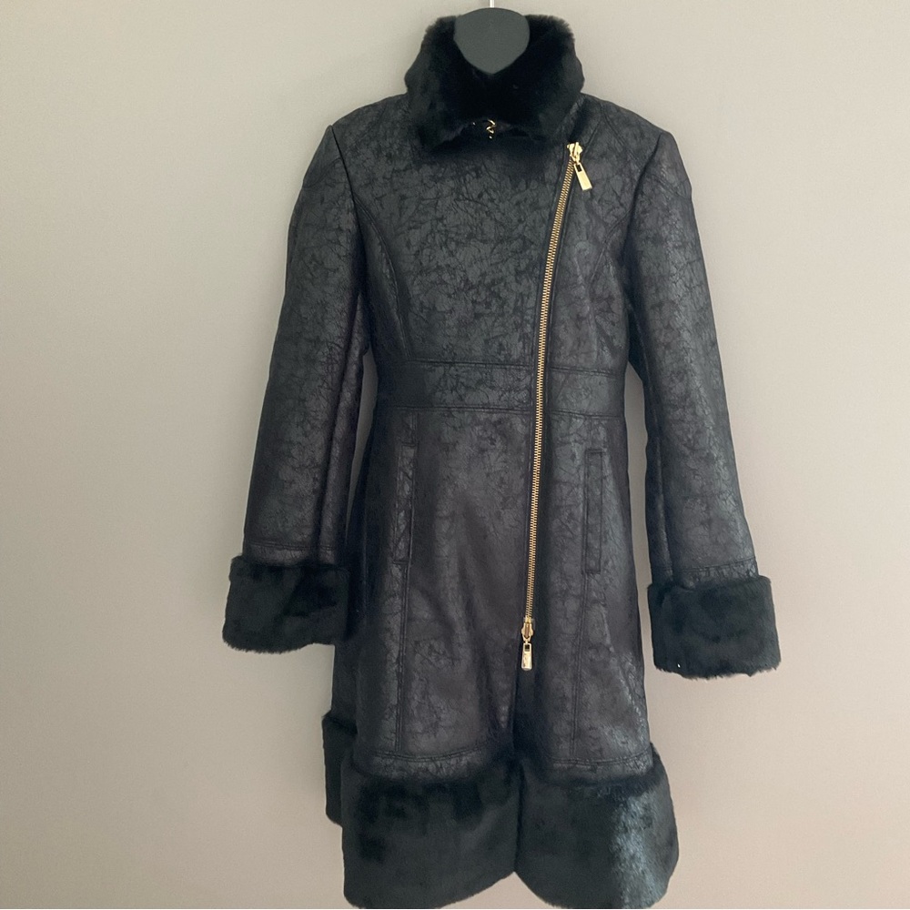 Marciano by Guess NWT  Small Faux Leather/Fur Moto Jacket.